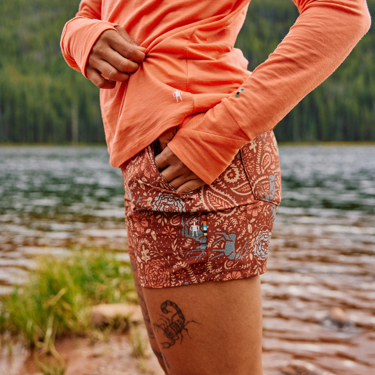 Burnt Sienna Paisley