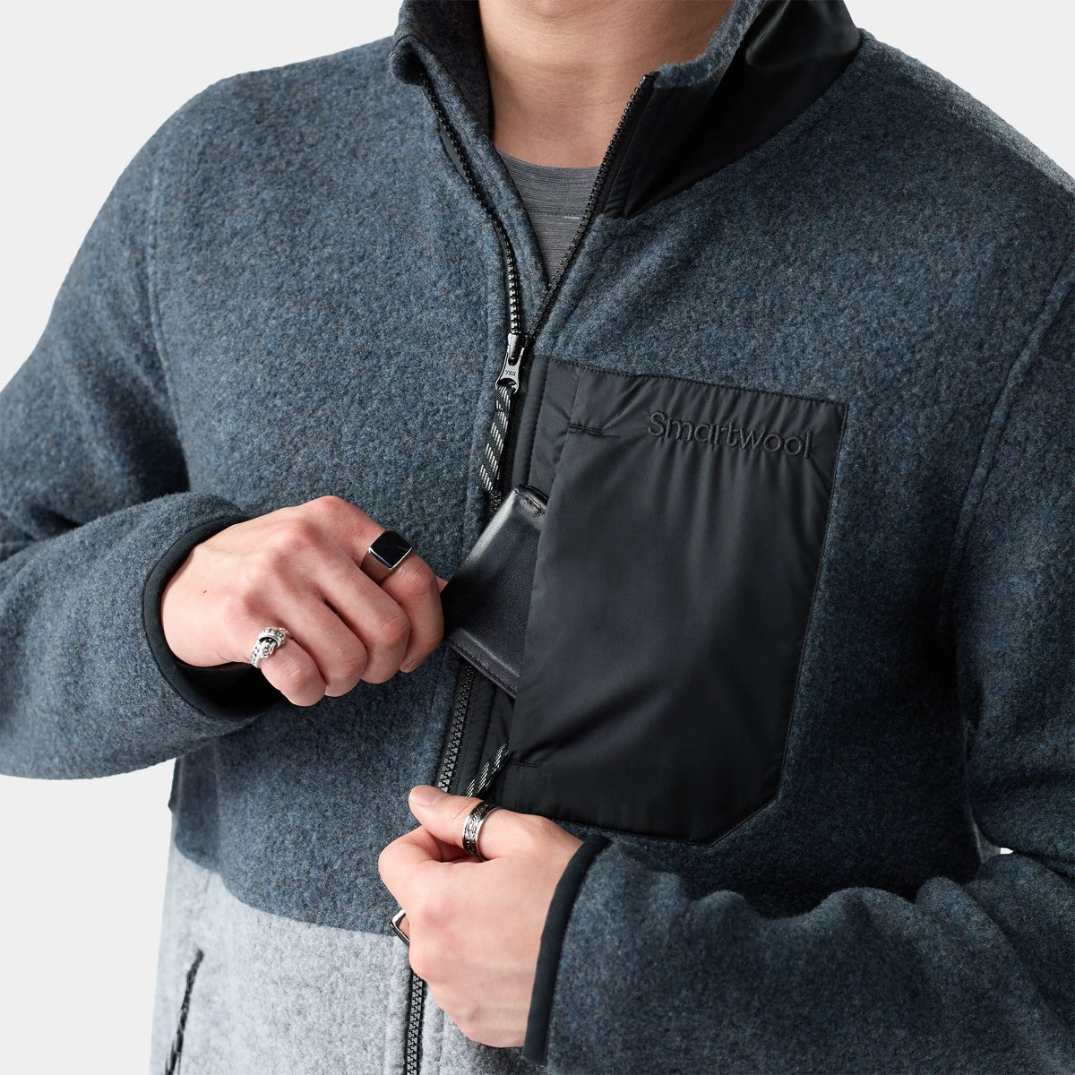 Light Gray-Deep Navy