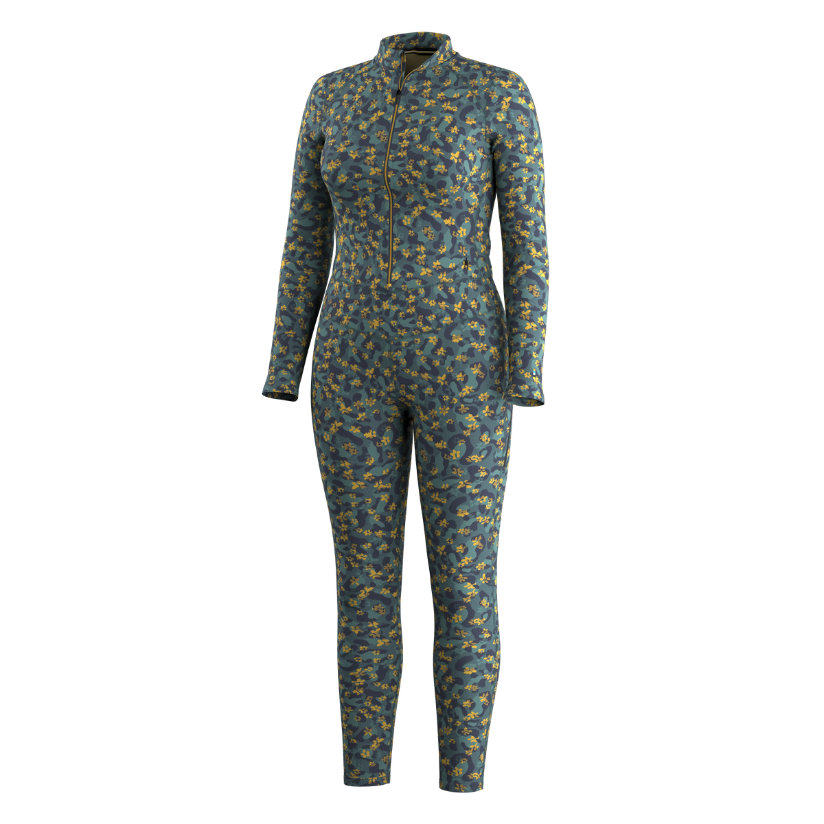 Dark Teal Wild Blossom