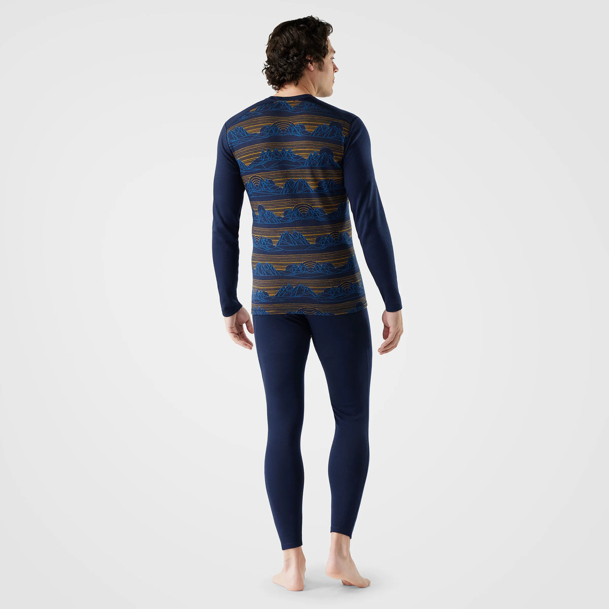 Deep Navy Geo Peaks
