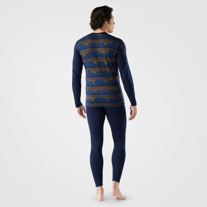 Deep Navy Geo Peaks