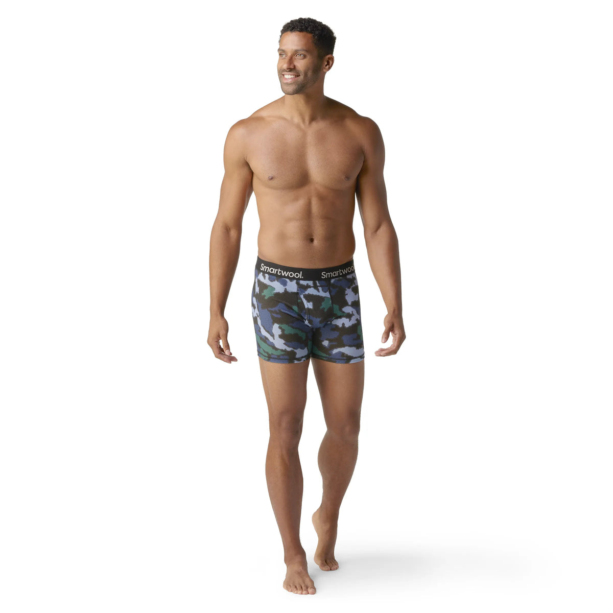 Mist Blue Blurred Camo Print