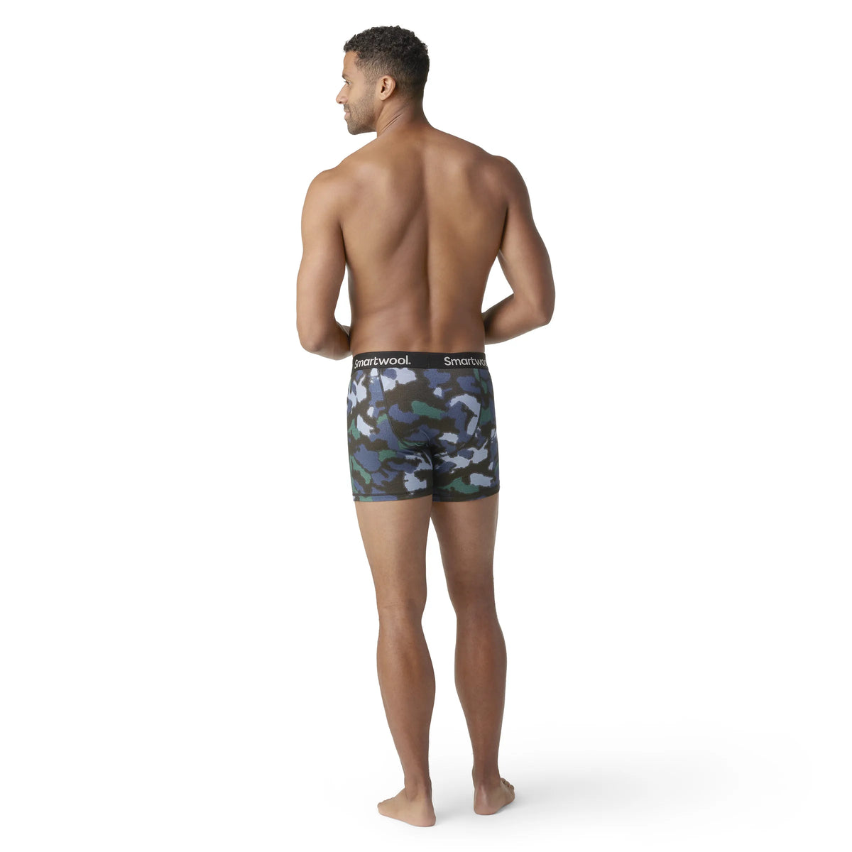 Mist Blue Blurred Camo Print