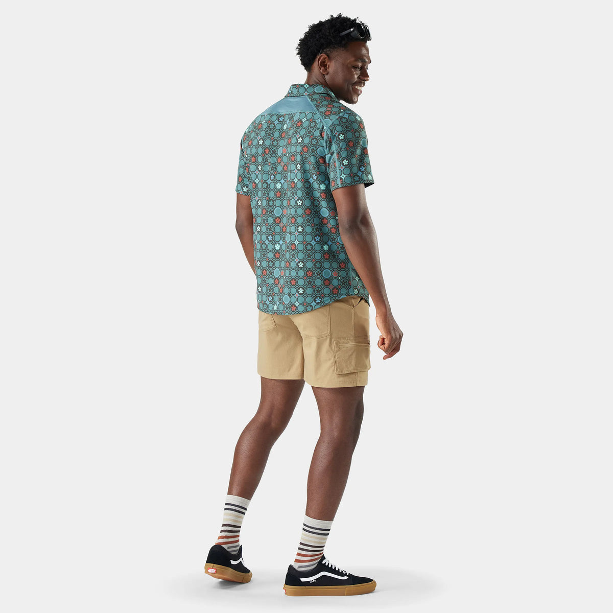 Dusty Teal Geo Floral