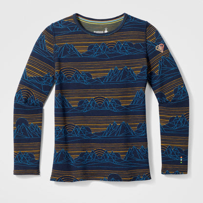 Deep Navy Geo Peaks