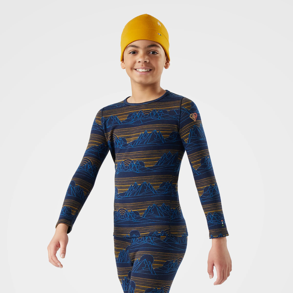 Deep Navy Geo Peaks