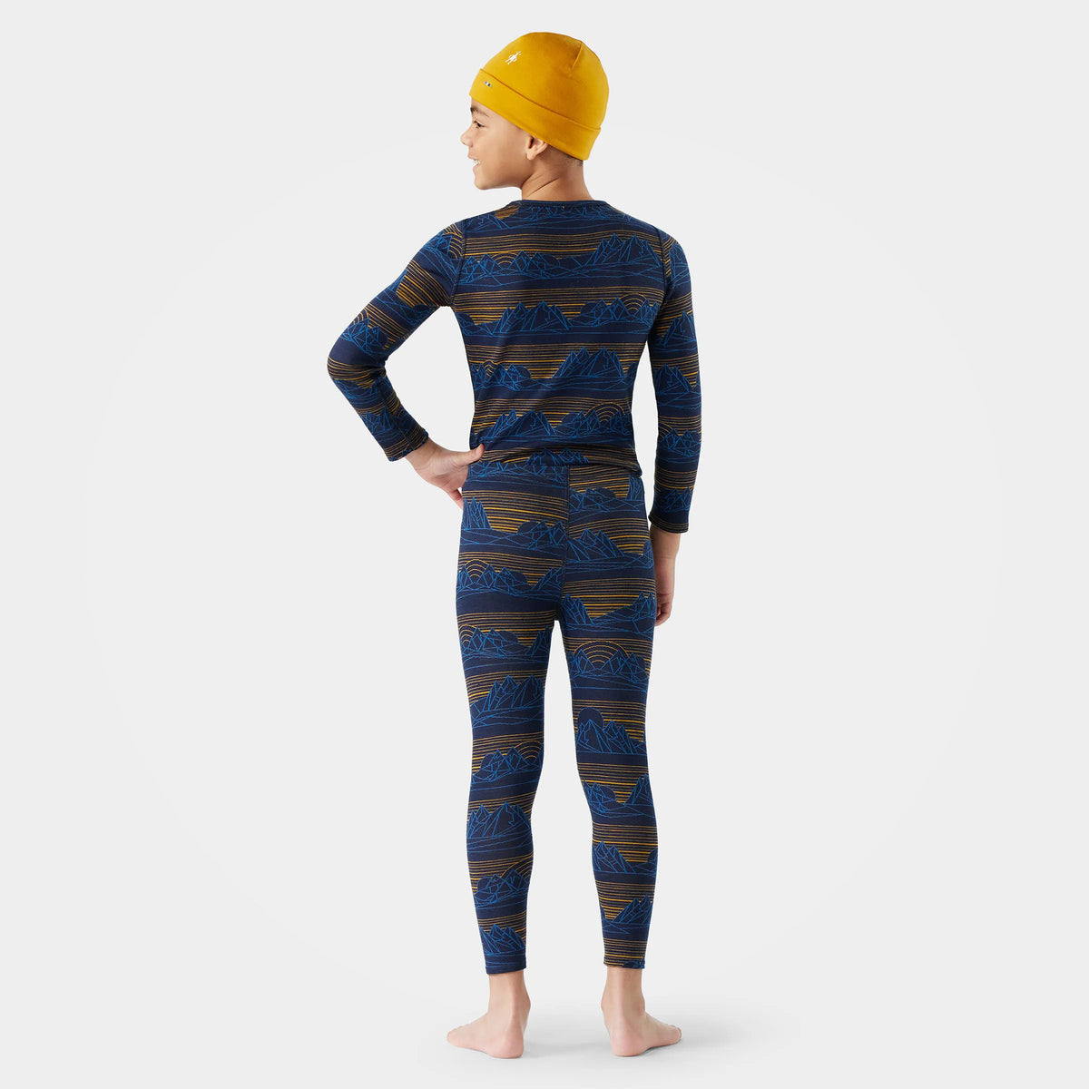 Deep Navy Geo Peaks